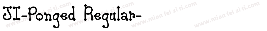 JI-Ponged Regular字体转换